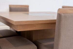 Mesa De Jantar Moderna Com Cadeiras Estofadas PXfUGQXaHNQ