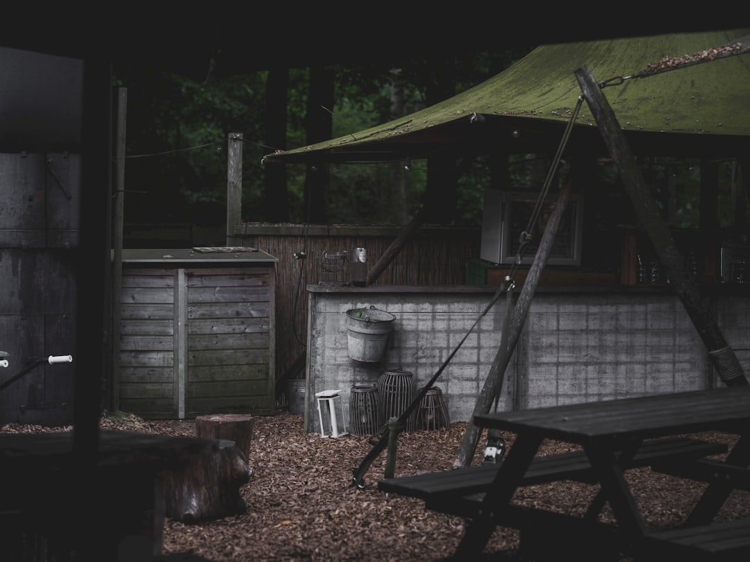 Area Externa De Assentos Com Mesa De Piquenique E Dossel CE2OJBUBy1s